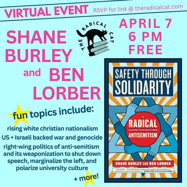 April 7 // Safety Through Solidarity Virtual Talk with Shane Burley and Ben Lorber